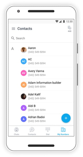 Ring4-ContactList-Mobile-Android